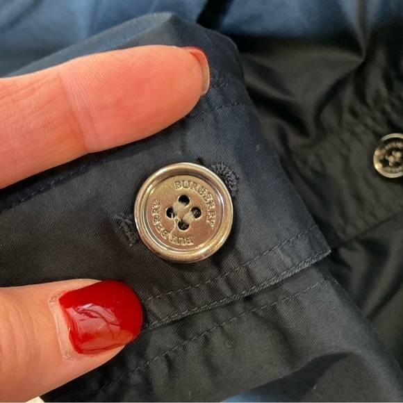 Burberry navy blue button down skirt with pockets! - Picture 5 of 9